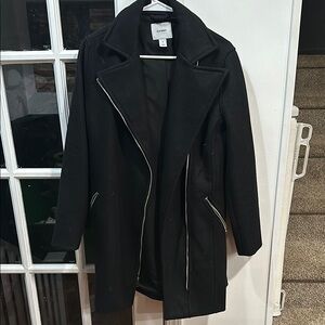 Old Navy Black Wool Coat